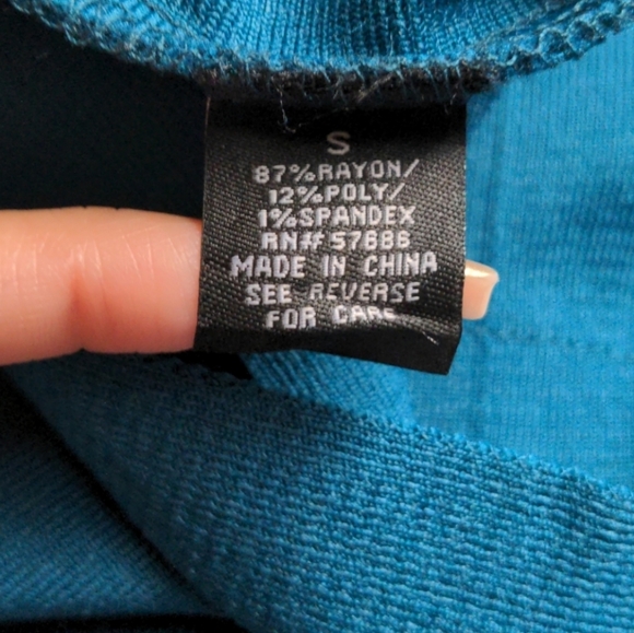 NWT Bodycon Teal Skirt - Picture 4 of 4